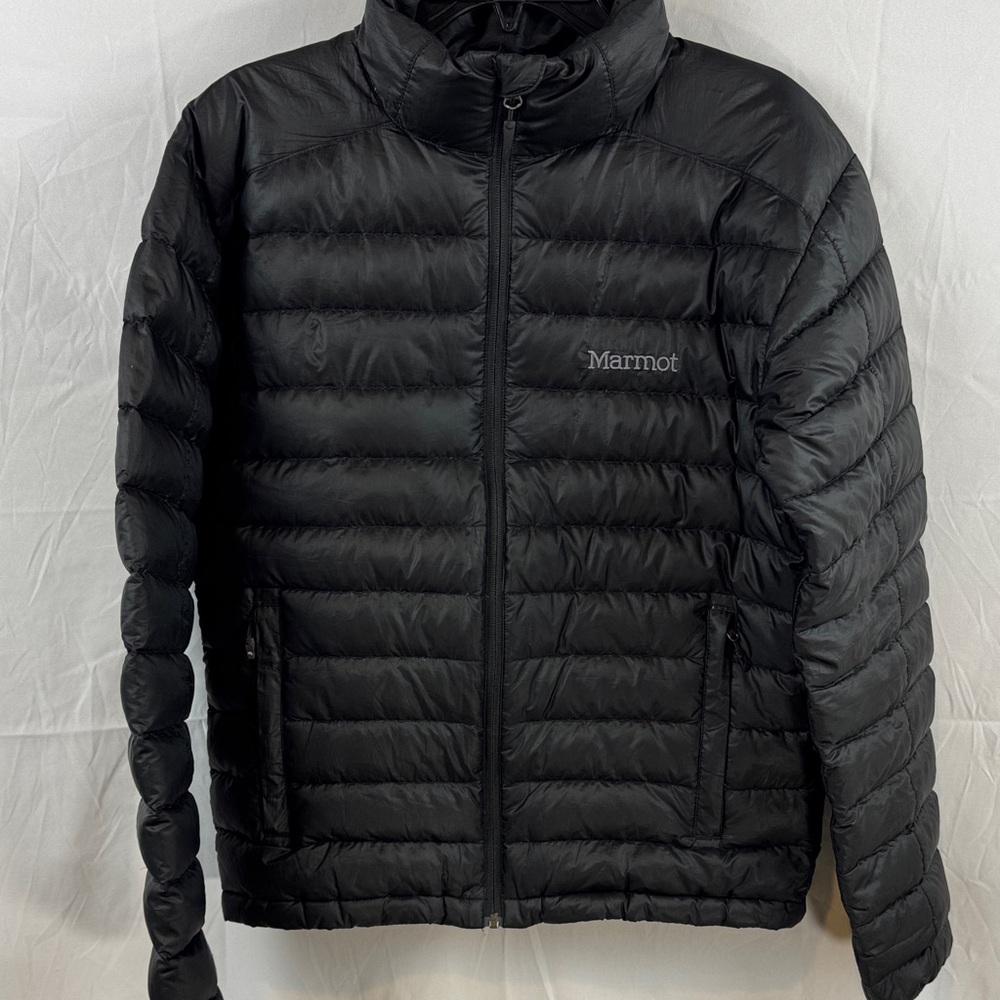 Marmot Azos Men's Down Lightweight Outwear Puffer Winter Black Jacket Size S - Picture 5 of 14